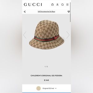 Gucci original GG Fedora